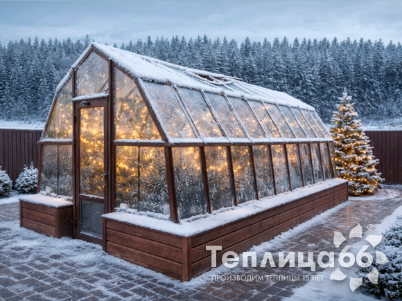 Теплица Рада Исеть под стекло, ширина 3 метра (Калькулятор)